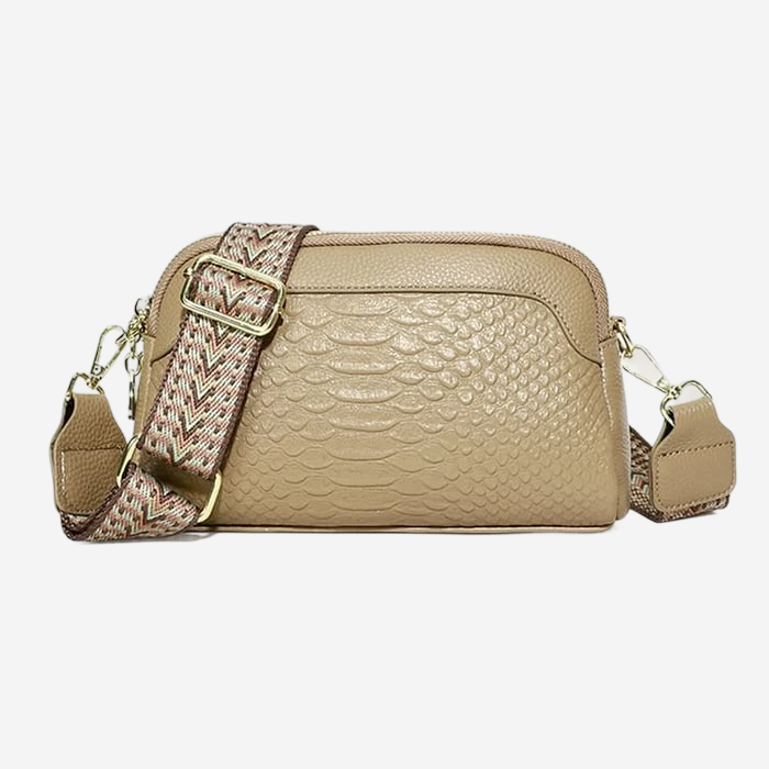ANNA | Stilig crossbody-veske i lær med alligatormønster
