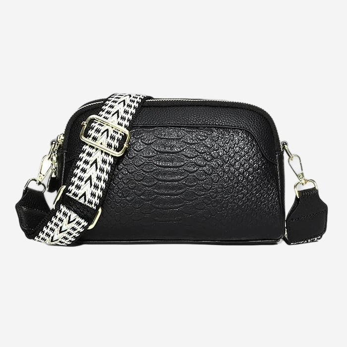 ANNA | Stilig crossbody-veske i lær med alligatormønster