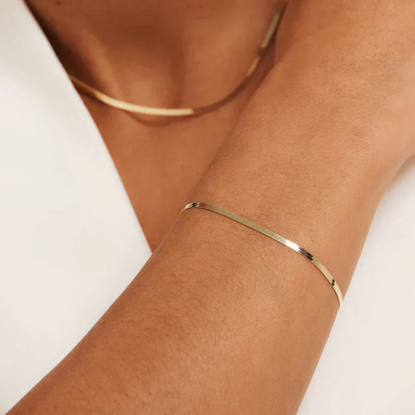 ANNA | Soleil Slange-armbånd i gull