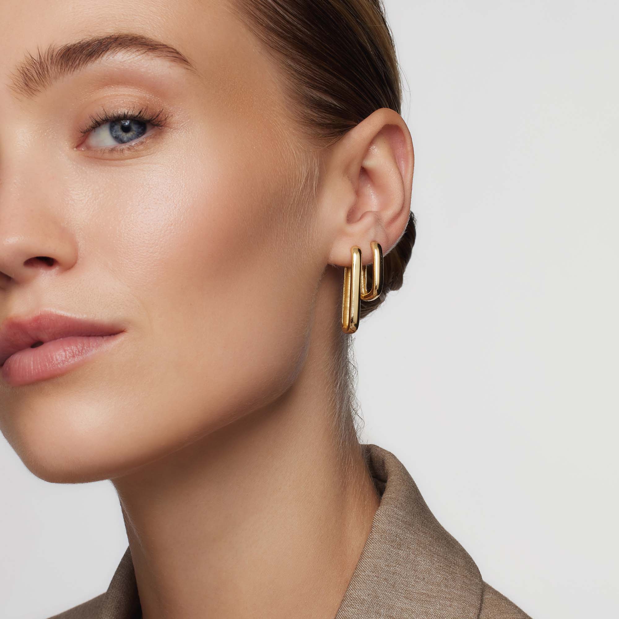 ANNA | Ikon-hoops i gull