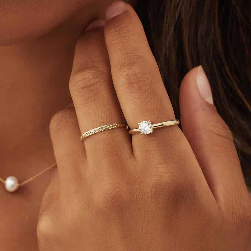 ANNA | Ameline Spalier-ring i gull