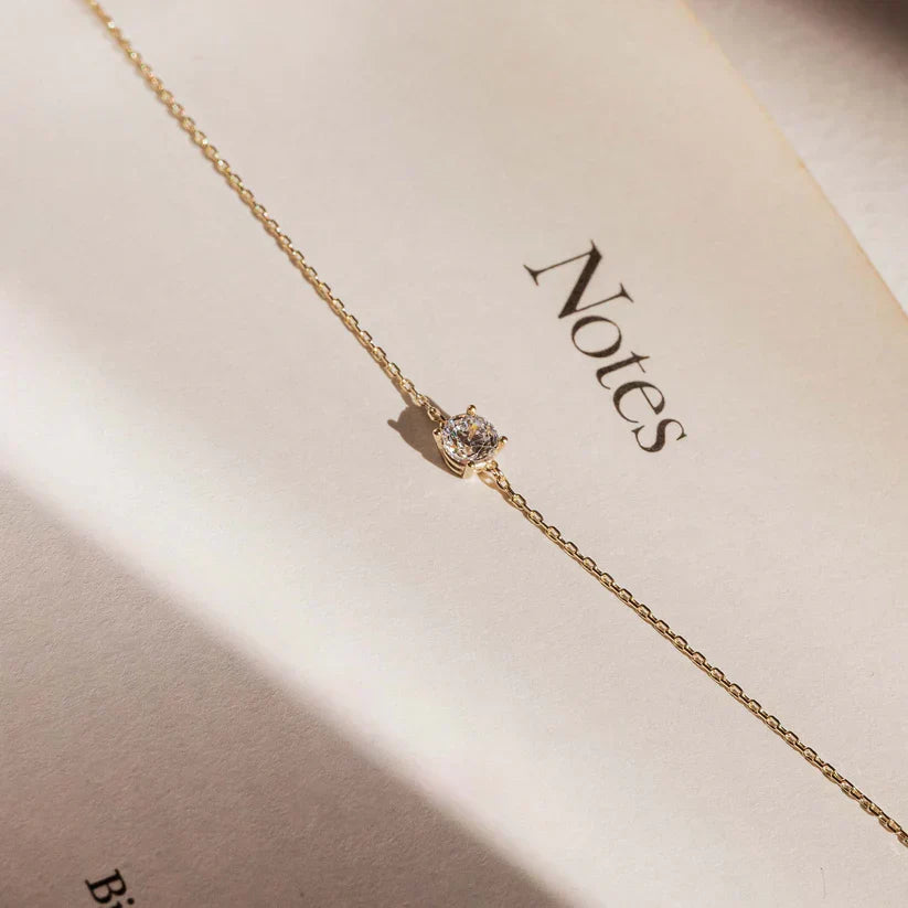 ANNA | Cléa Moissanite-armbånd i gull
