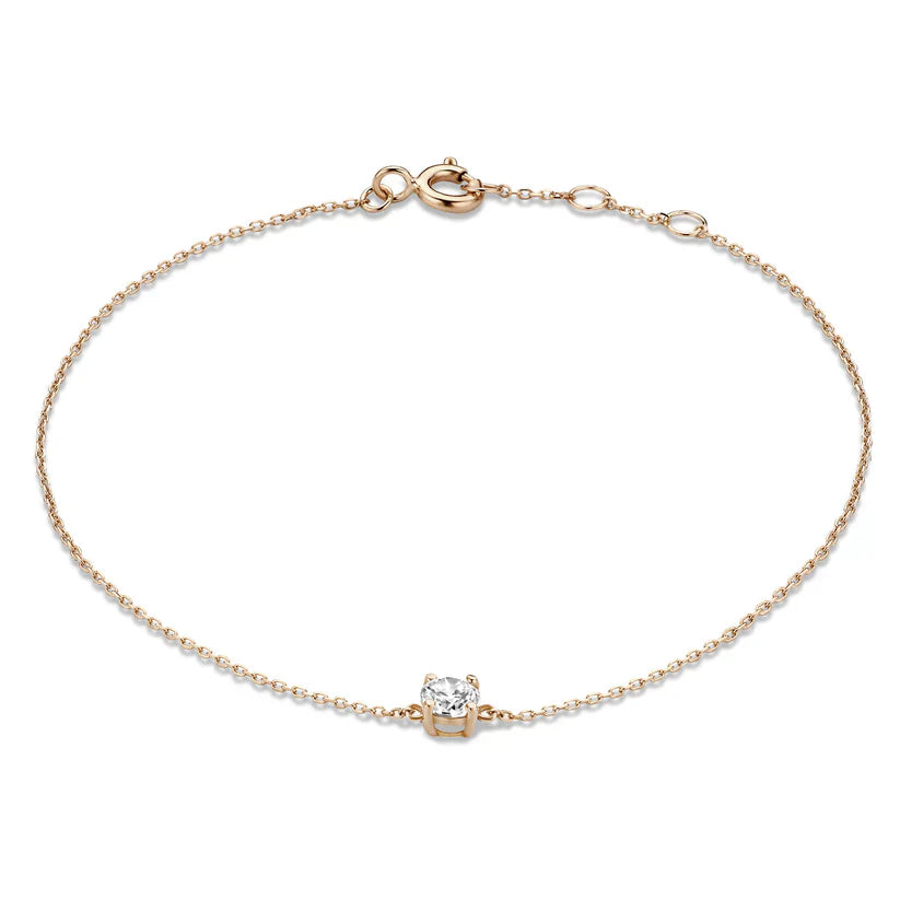 ANNA | Cléa Moissanite-armbånd i gull