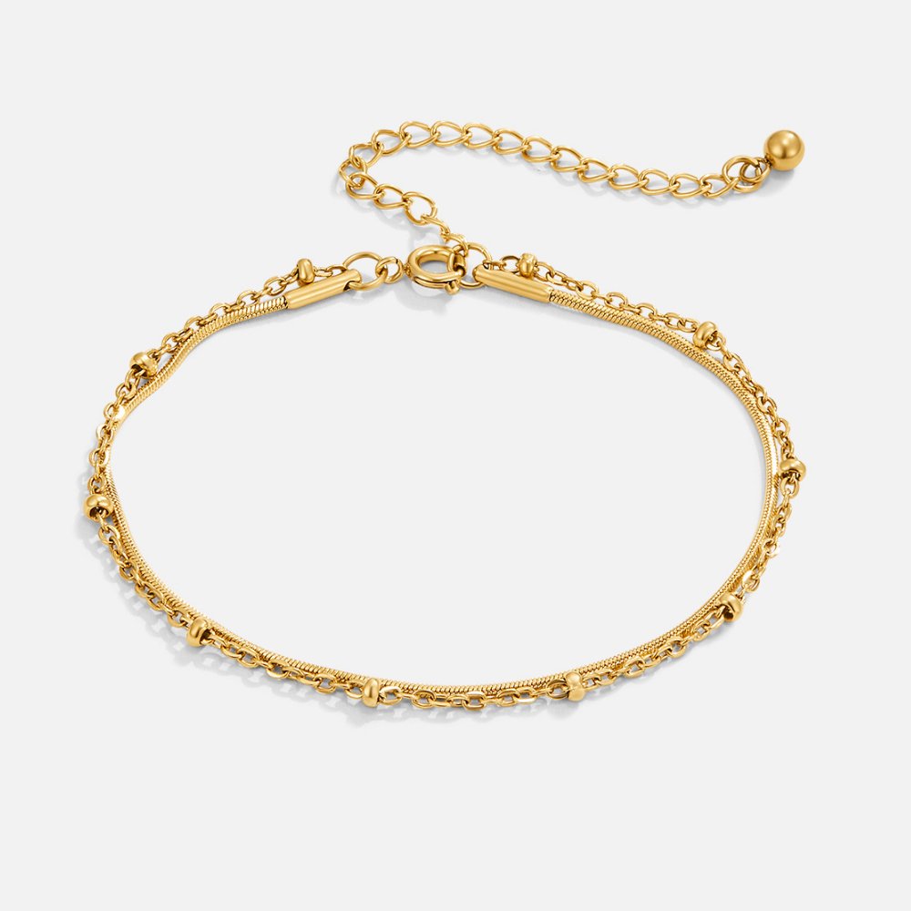 ANNA | Lagerarmbånd i Gullton