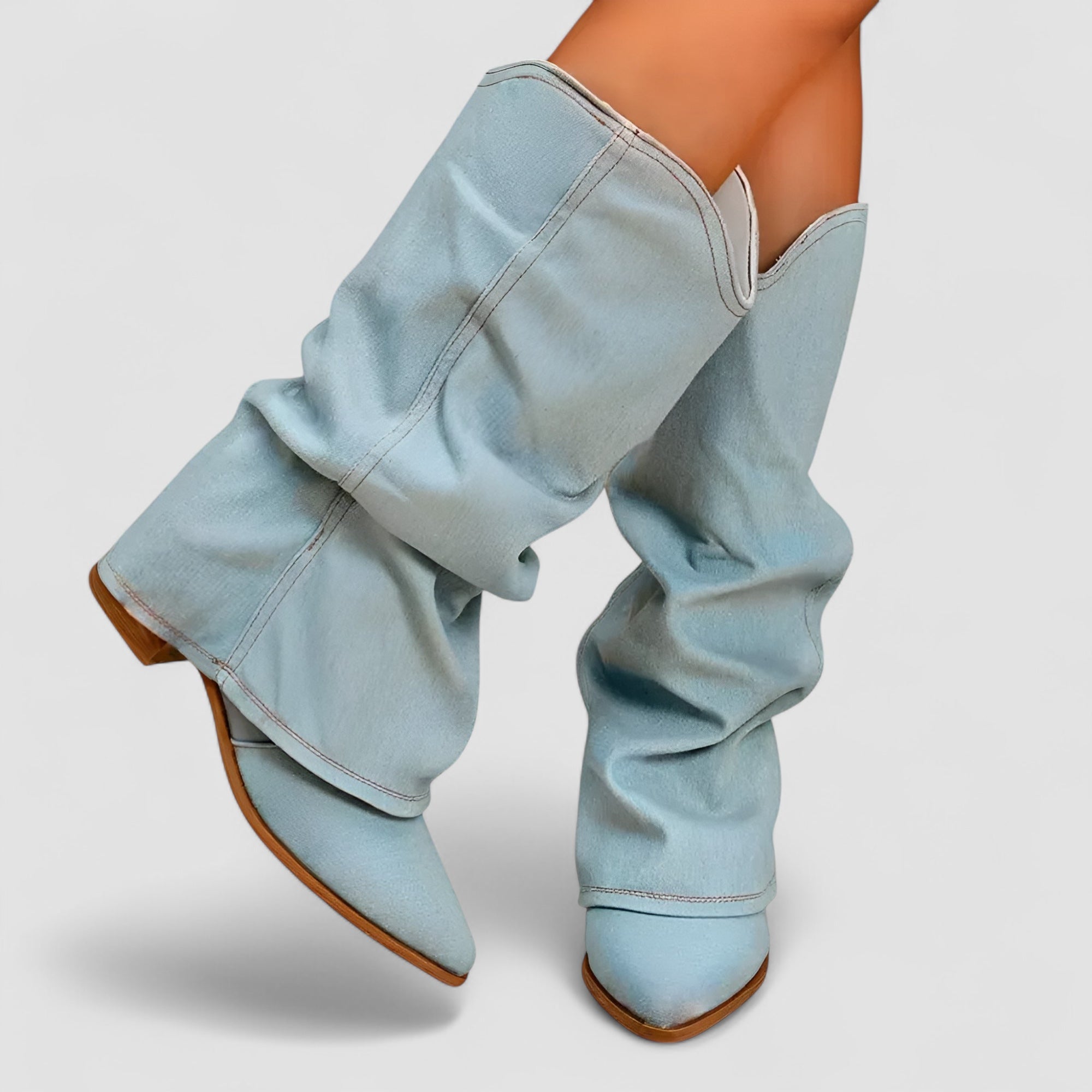 ANNA | Jeansstøvler
