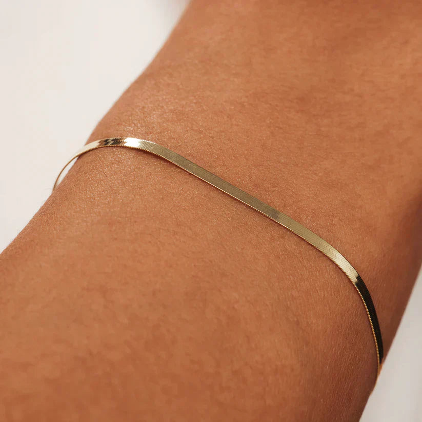 ANNA | Soleil Slange-armbånd i gull
