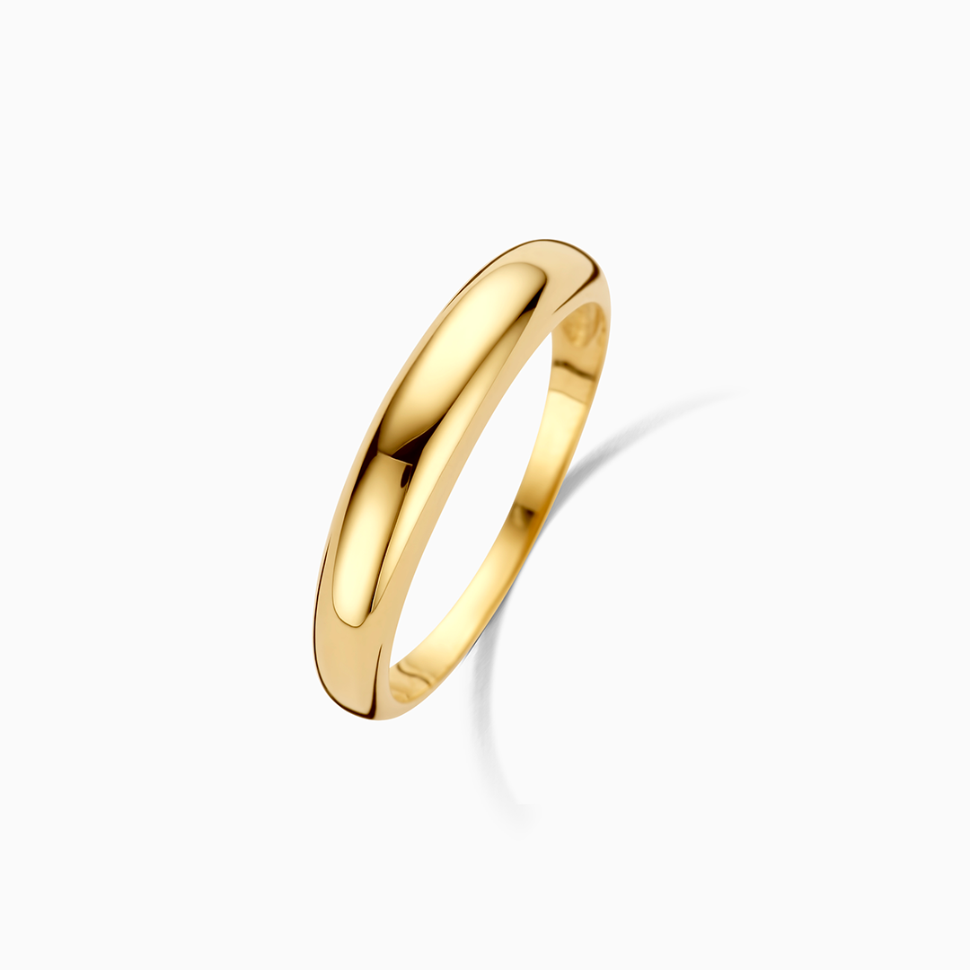 ANNA | Midi kuppelring i gull
