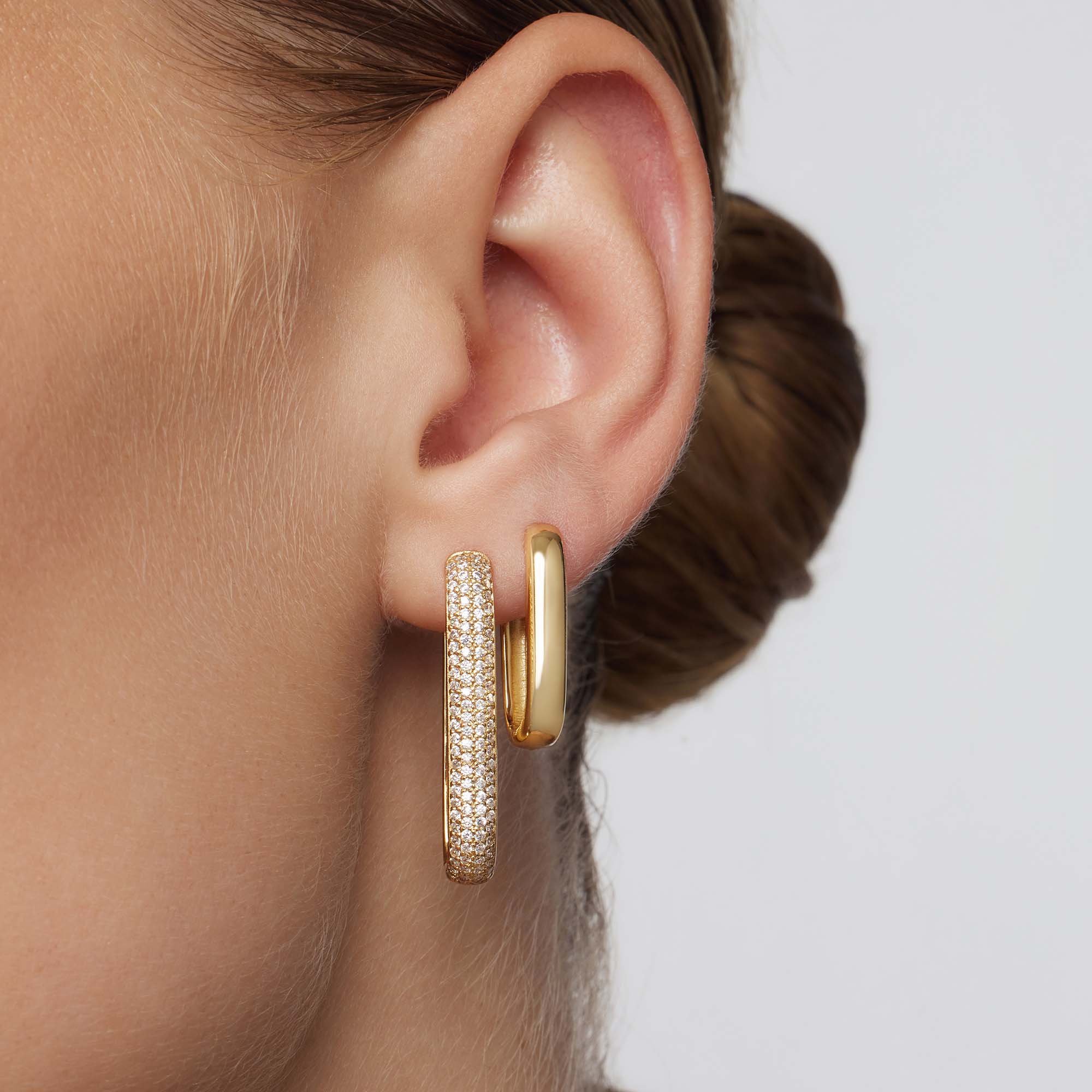 ANNA | Stora Icon Pavé-ringer i gull