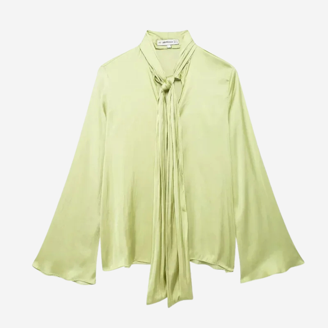 ANNA | Bluse med knytebånd