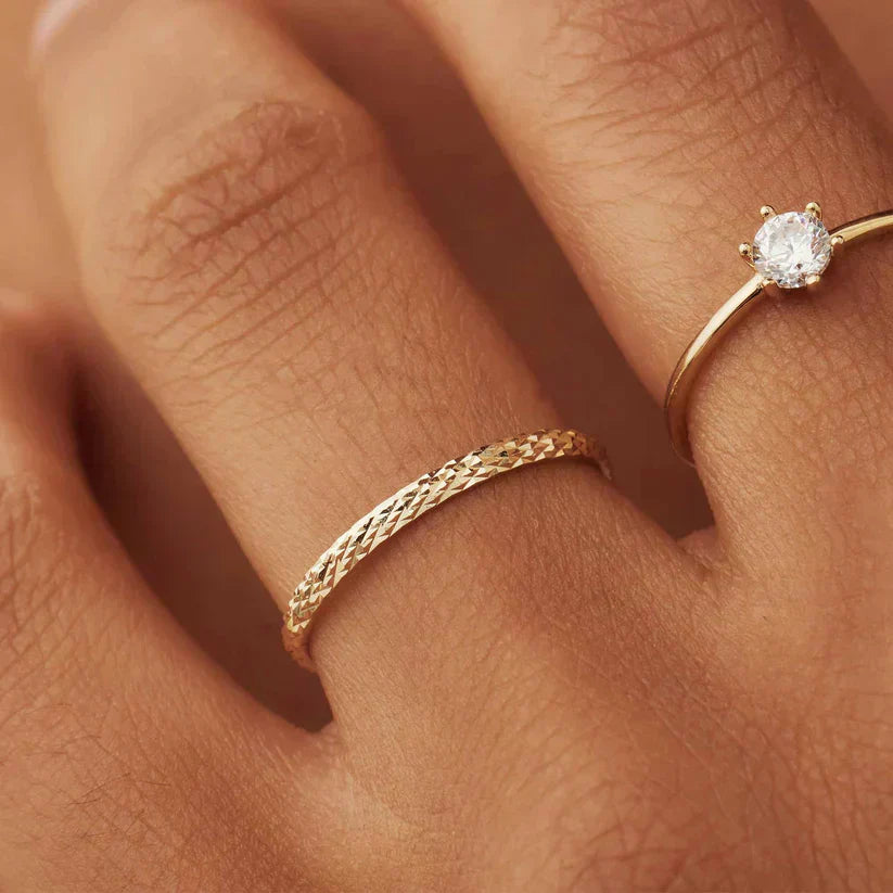 ANNA | Ameline Spalier-ring i gull