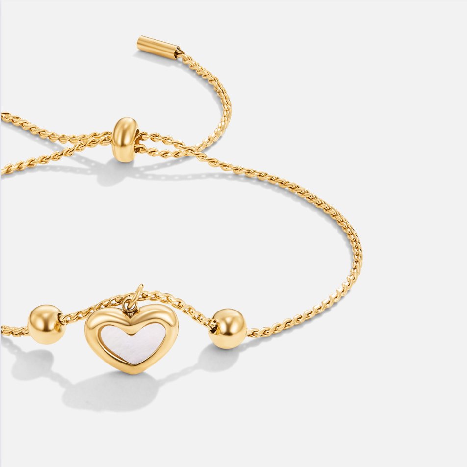 ANNA | Evig Hjerte Armbånd
