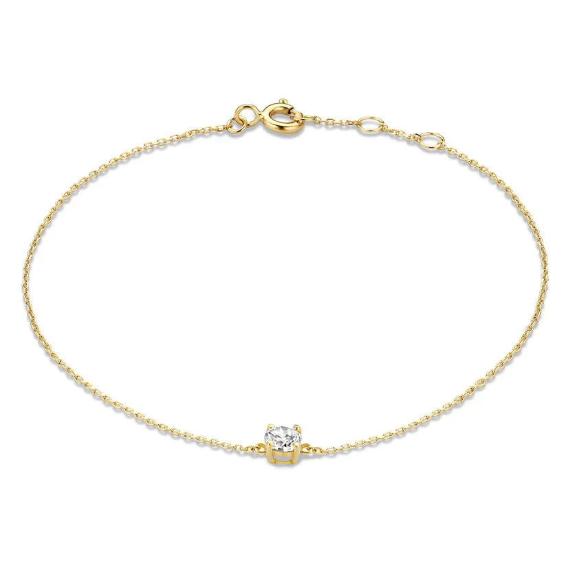 ANNA | Cléa Moissanite-armbånd i gull