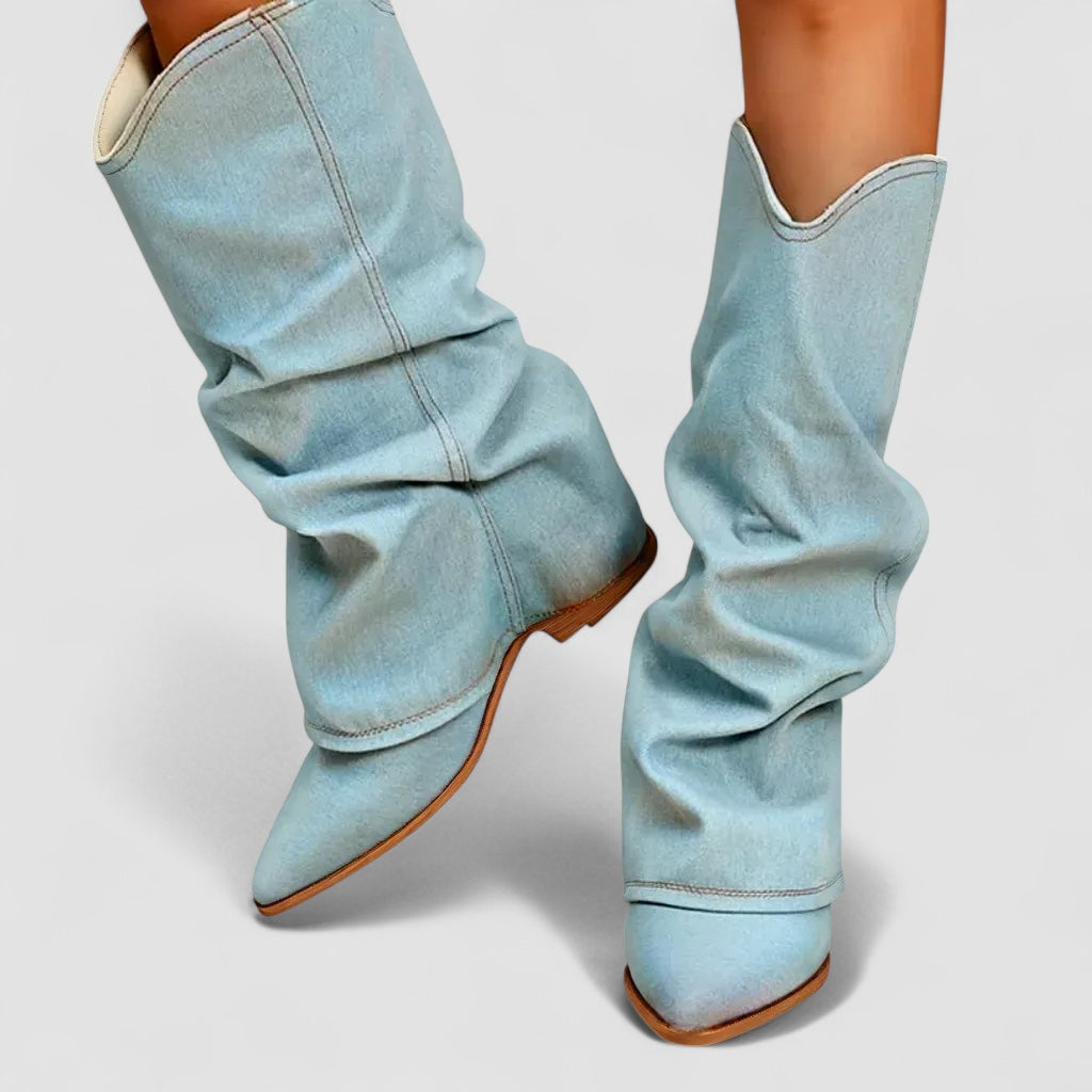 ANNA | Jeansstøvler