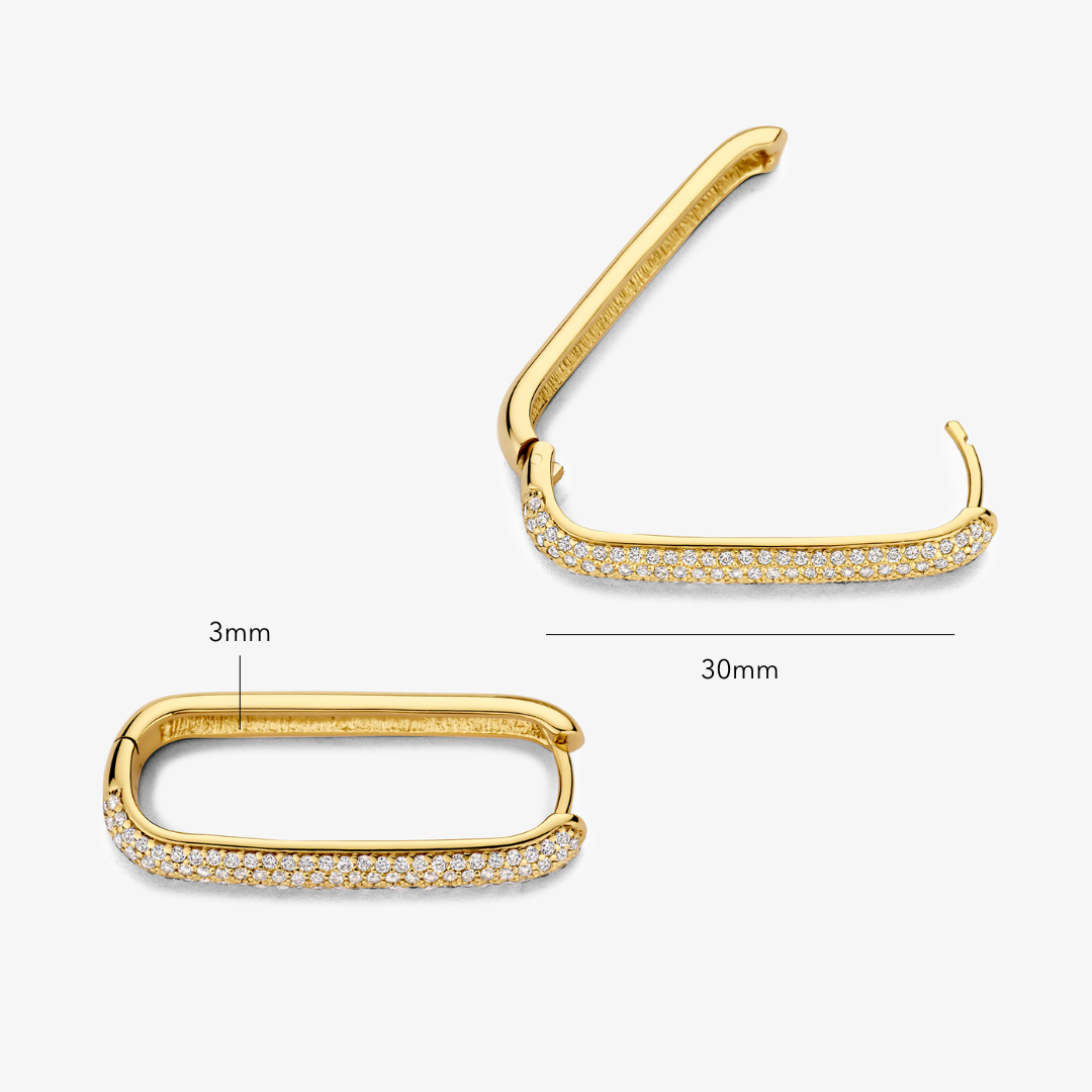 ANNA | Stora Icon Pavé-ringer i gull